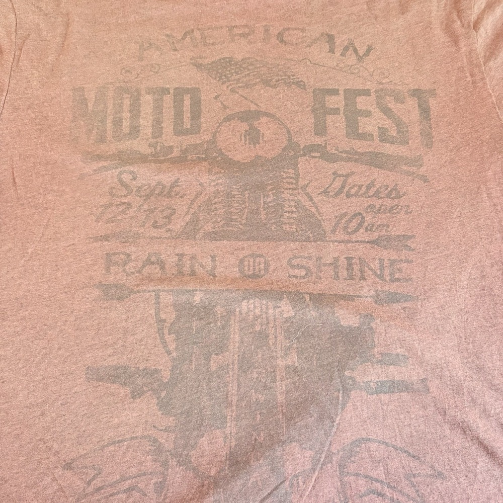 Sonoma Red American Moto Fest Graphic T-Shirt Men's Medium Motorcycle‎ Tee